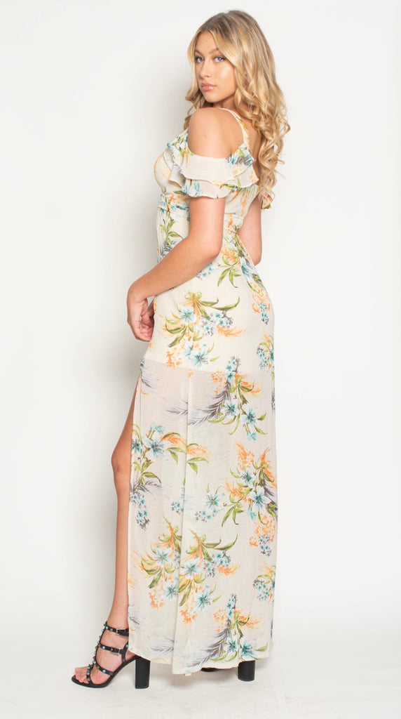 THE LAGUNA MAXI - VINTAGE IVORY FLORAL