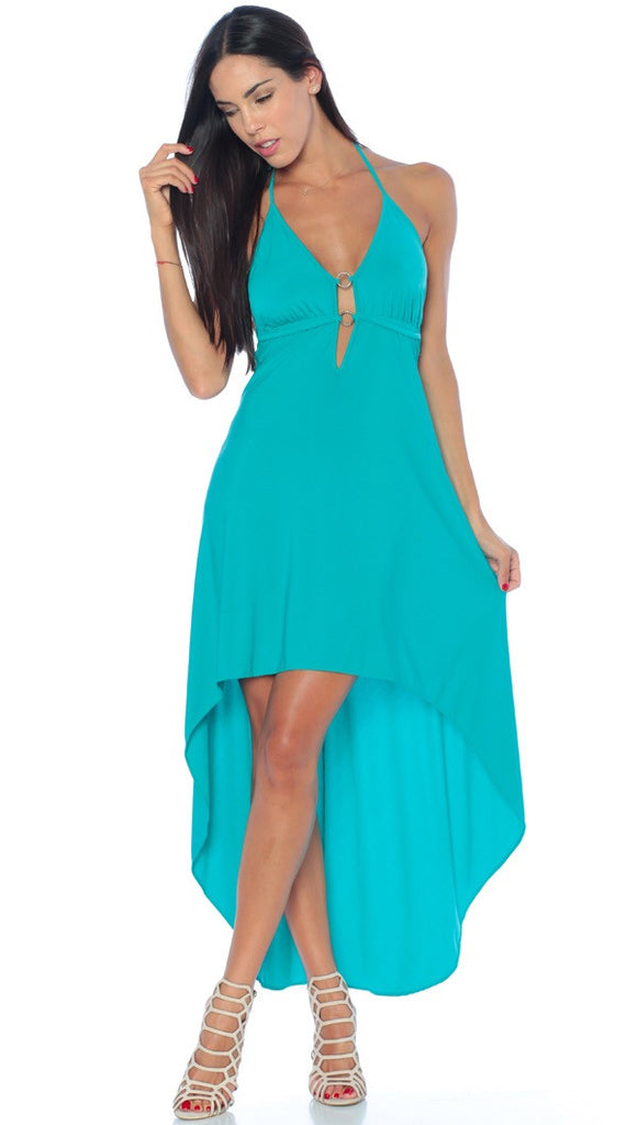 MALIBU HIGH LOW AQUA