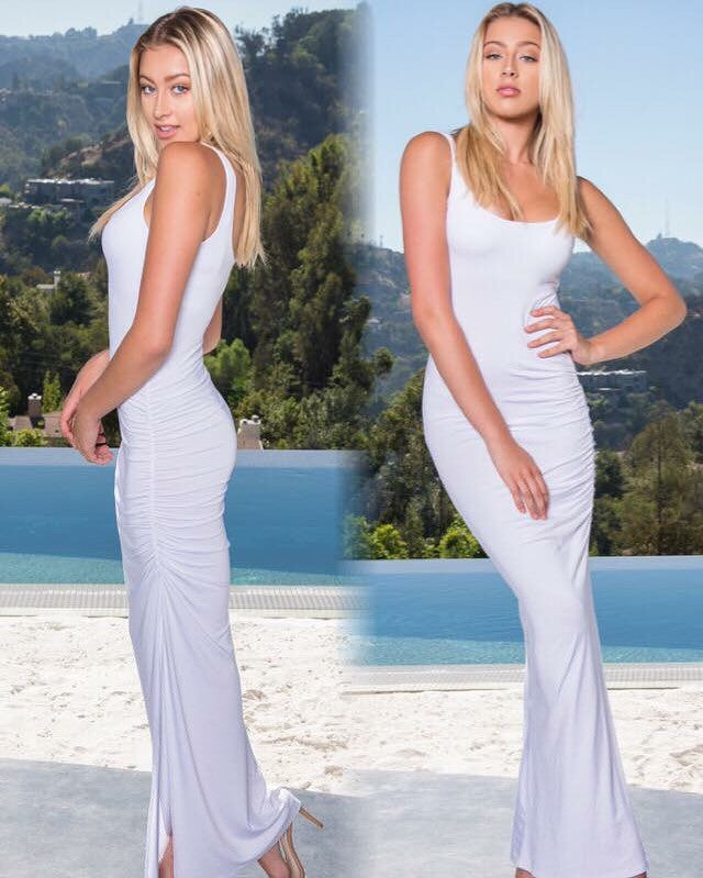 FOREVER MAXI TANK DRESS WHITE